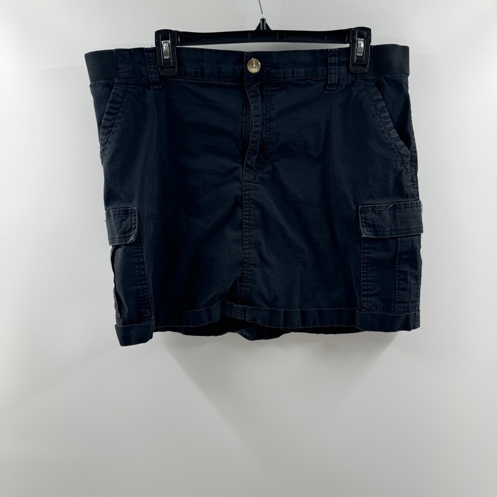 Lee Black Cargo Mini Skirt with Built-In Shorts – Women’s Medium (16)
